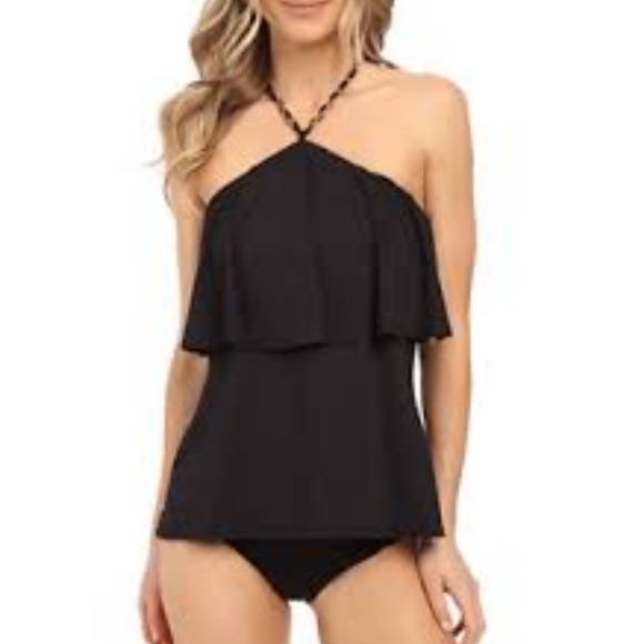 MICHAEL Michael Kors Other - Michael Kors Chain Solids Cascading Halter Tank B8